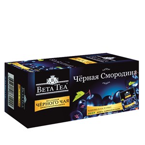 Бета Чай Черная смородина, 25 пакетиков по 1,5 грамма