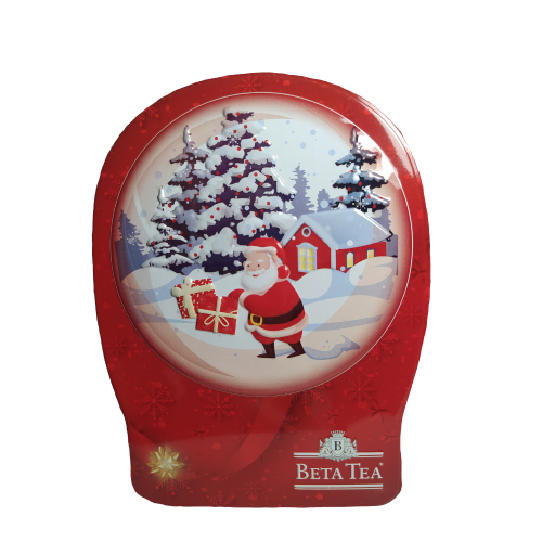 Бета Чай "Дед Мороз с подарками" красная банка 30 г ж/б - фото 5072