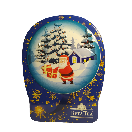 Бета Чай "Дед мороз с подарками банка синяя" 30 г ж/б - фото 5078